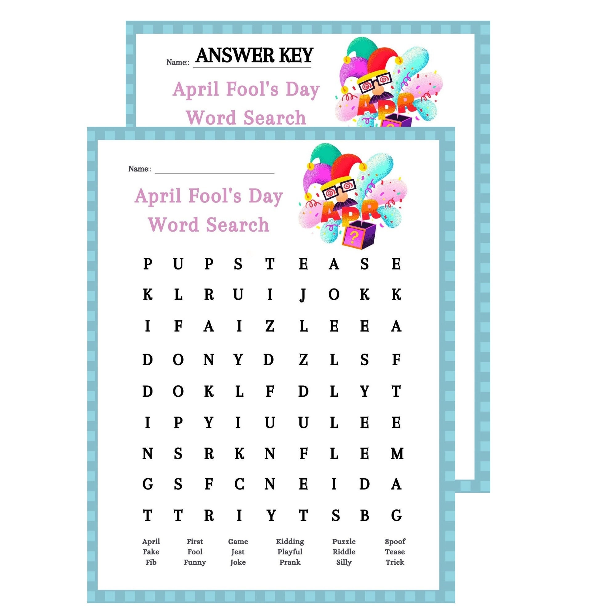 April Fool s Day PRANK Printable Word Search Puzzle And Answer Key Instant Download Print At Home Digital File Holiday Activity Party Game Etsy UK April Fool s Day PRANK Printable Word Search Puzzle And Answer Key Instant Download Print At Home Digital File Holiday Activity Party Game Etsy UK