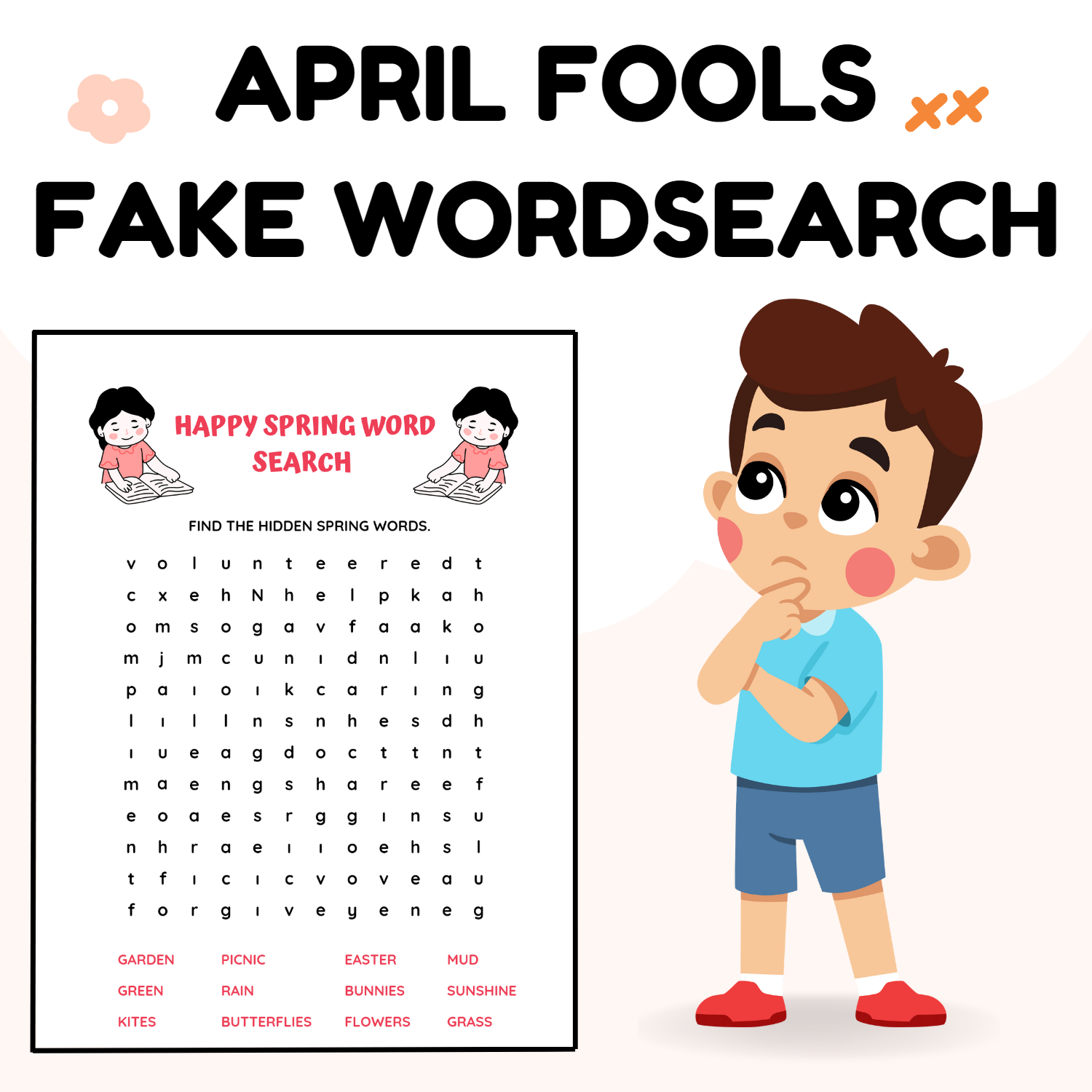 April Fools Word Search Fool Your Students With Fake Word Search On April Fool Made By Teachers April Fools Word Search Fool Your Students With Fake Word Search On April Fool Made By Teachers