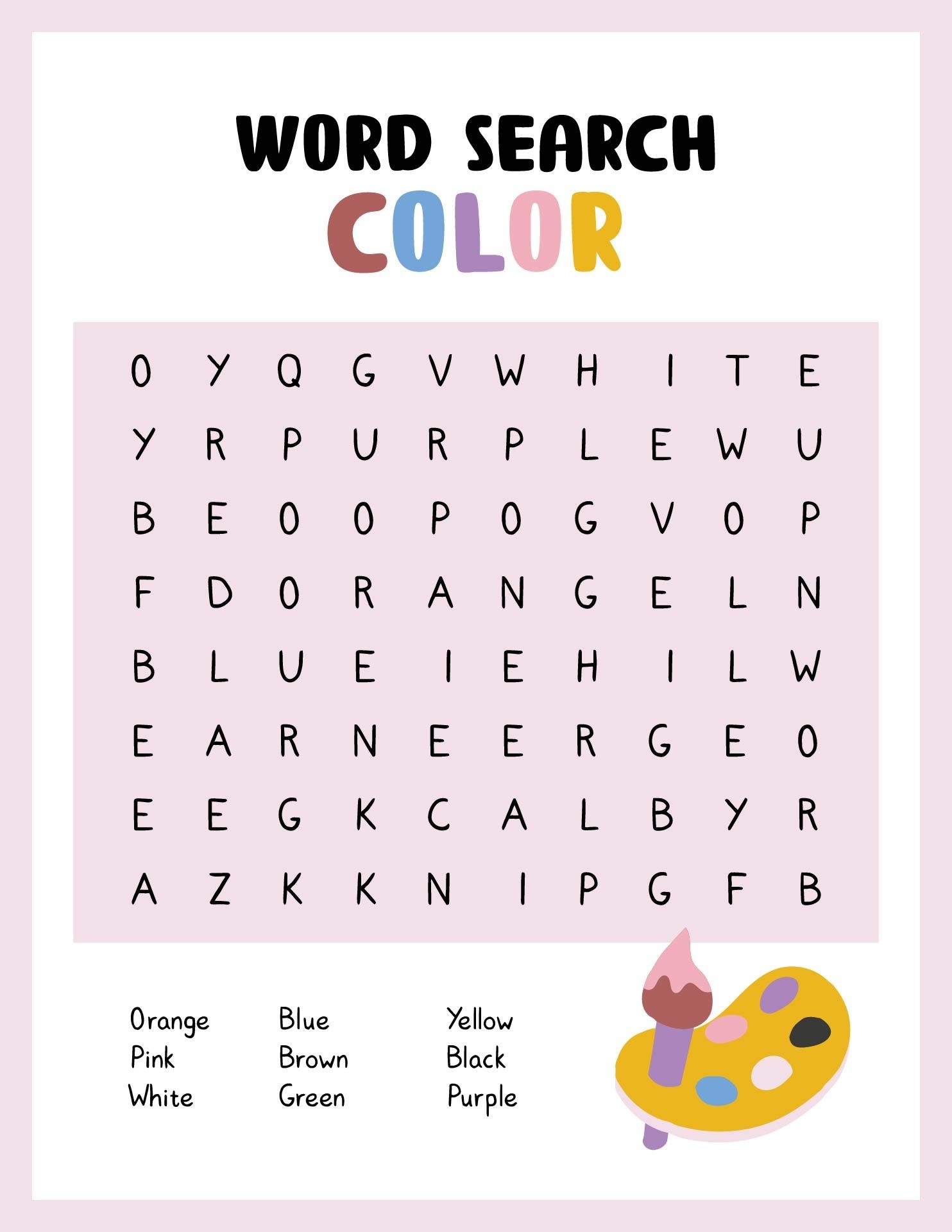 Free Spring Word Search Grade Onederful Worksheets Library