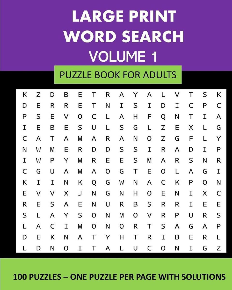 Large Print Word Search Puzzle Book For Adults Volume 1 Englisch Schulbuch 978 1 03 490316 1 Thalia