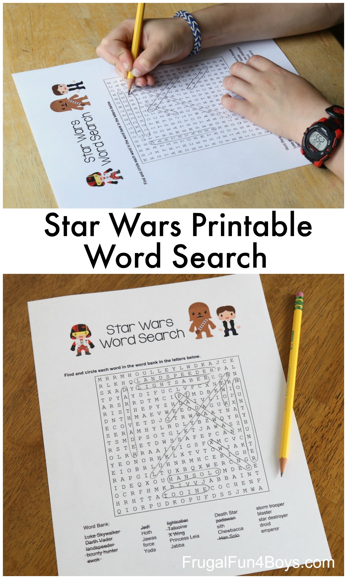 Star Wars Word Search Printable