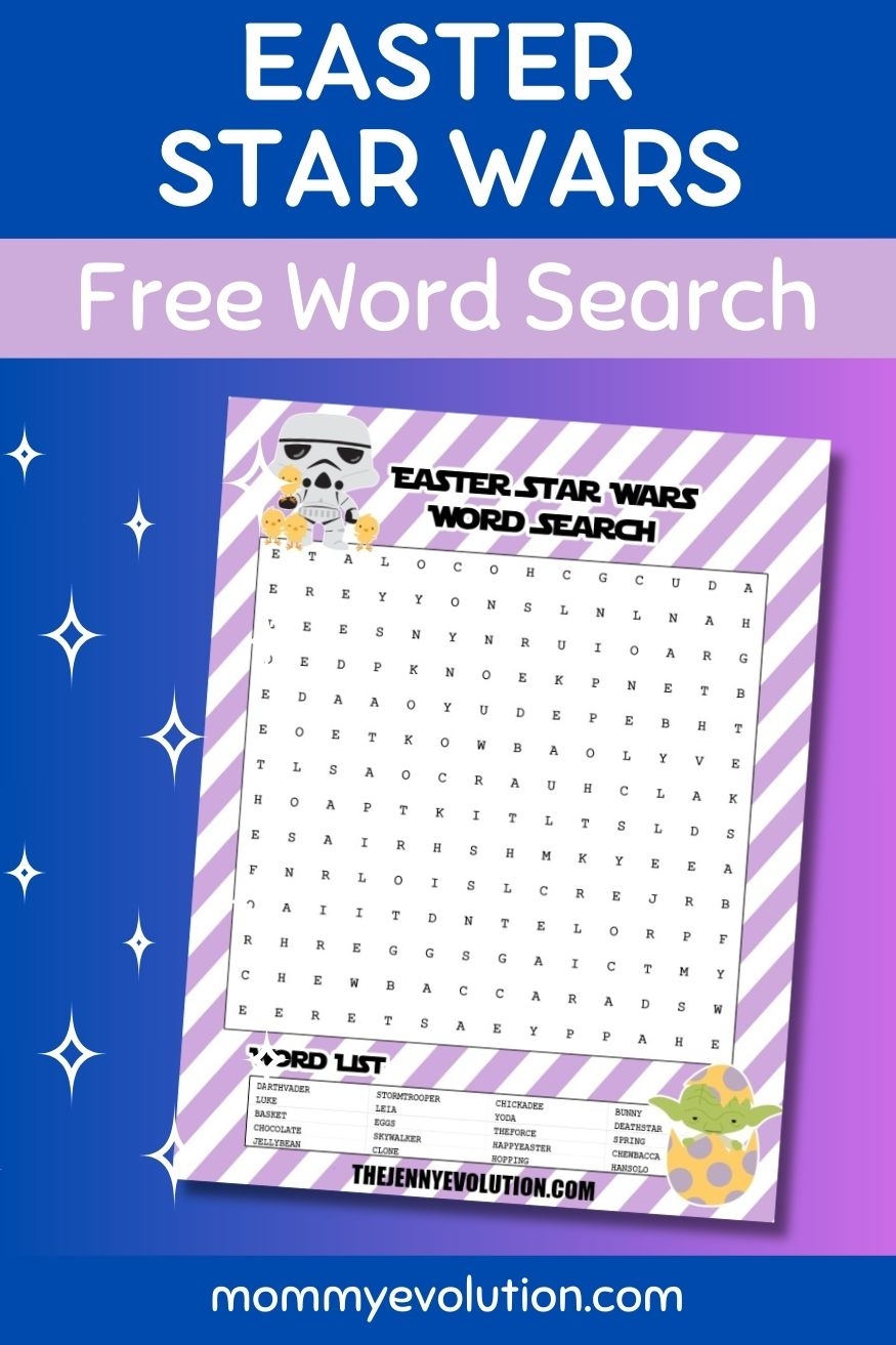 Star Wars Easter Word Search Mommy Evolution