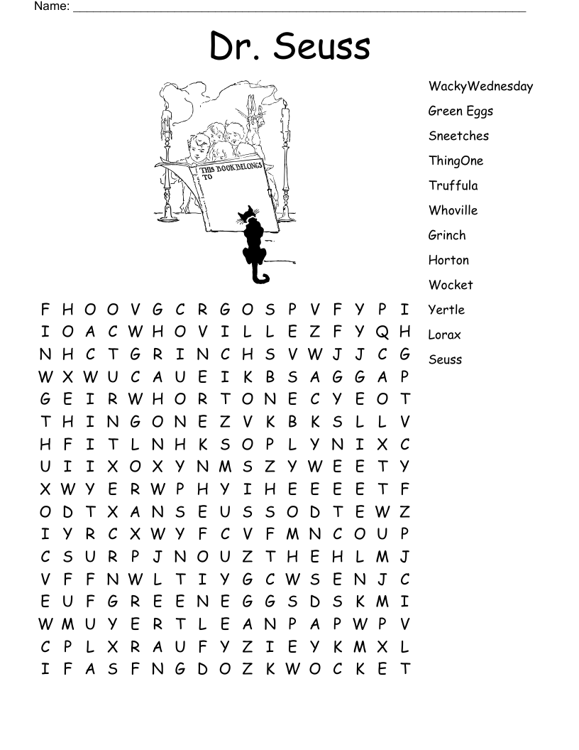 Grinch Word Search Printable