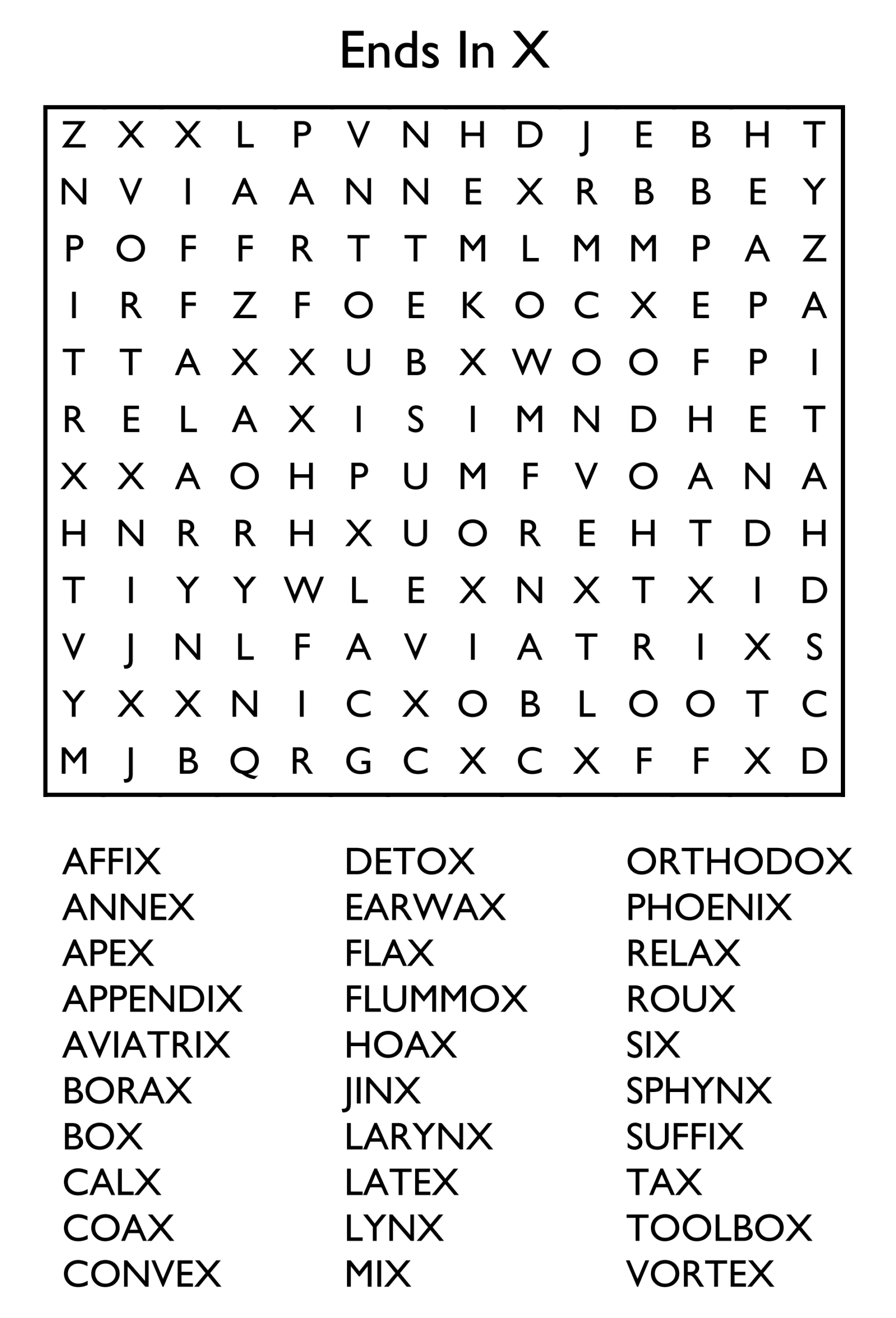 Car Themed Word Search