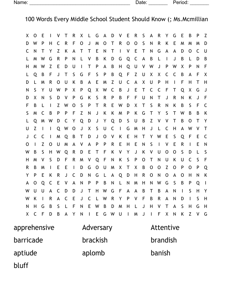 100 Hard Word Search Puzzles Printable