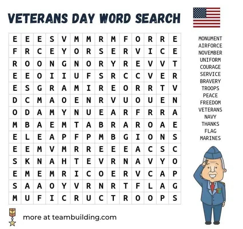 17 Veterans Day Activity Ideas For School Work