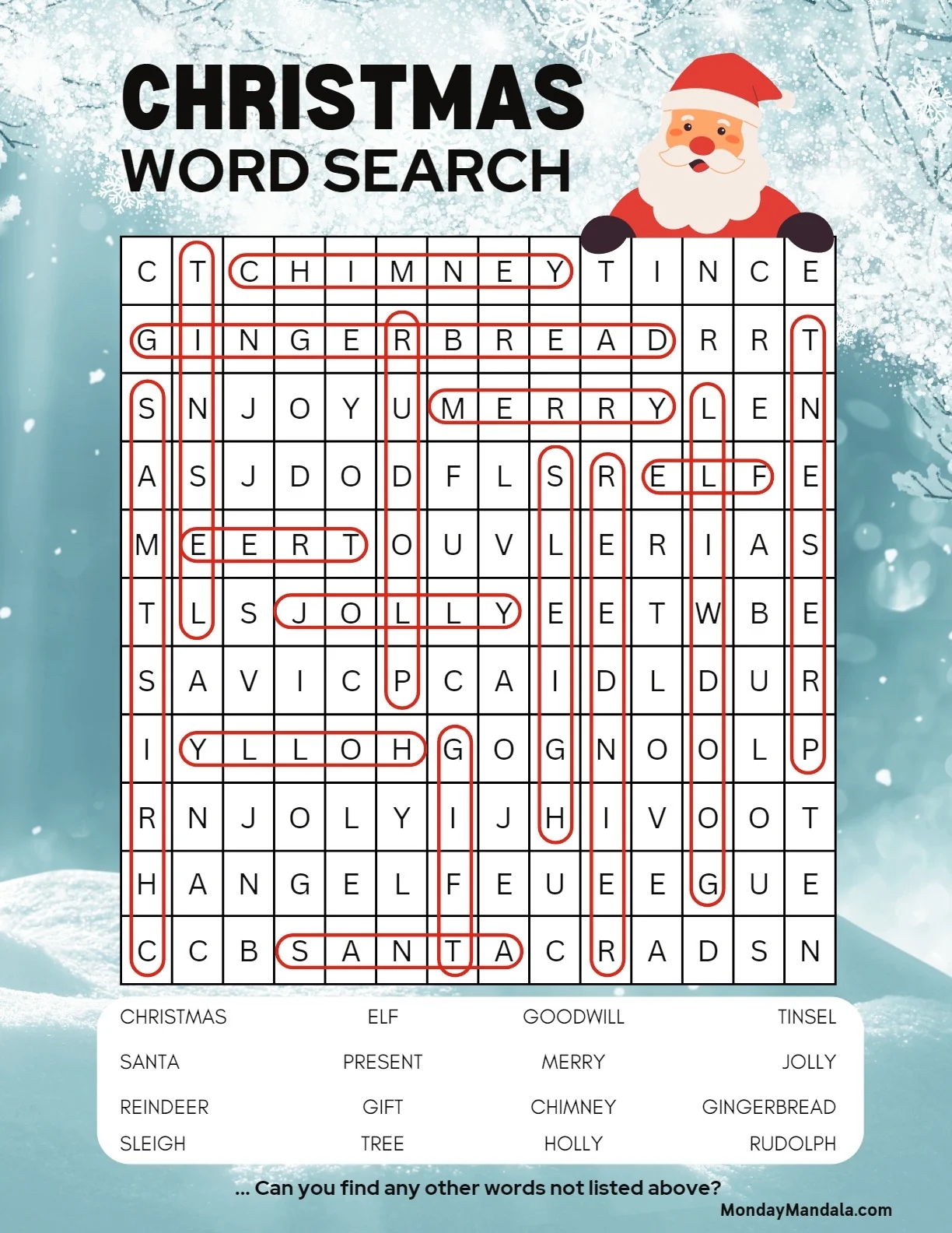 18 Christmas Word Searches Free PDF Printables 18 Christmas Word Searches Free PDF Printables