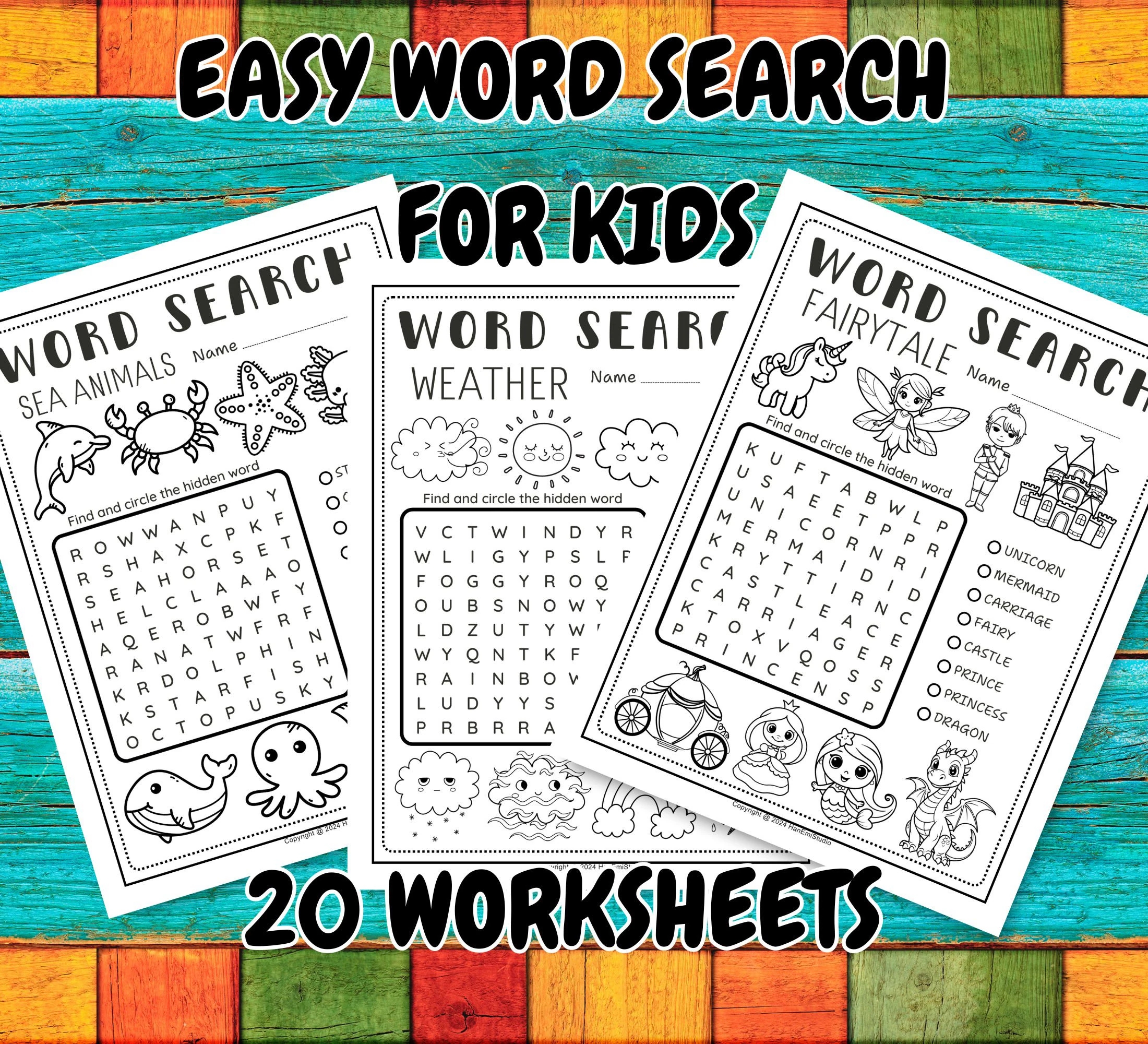Word Search Math Printable