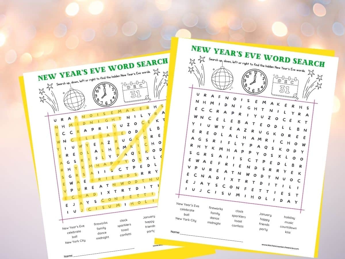 3 Printable New Years Word Games For Kids