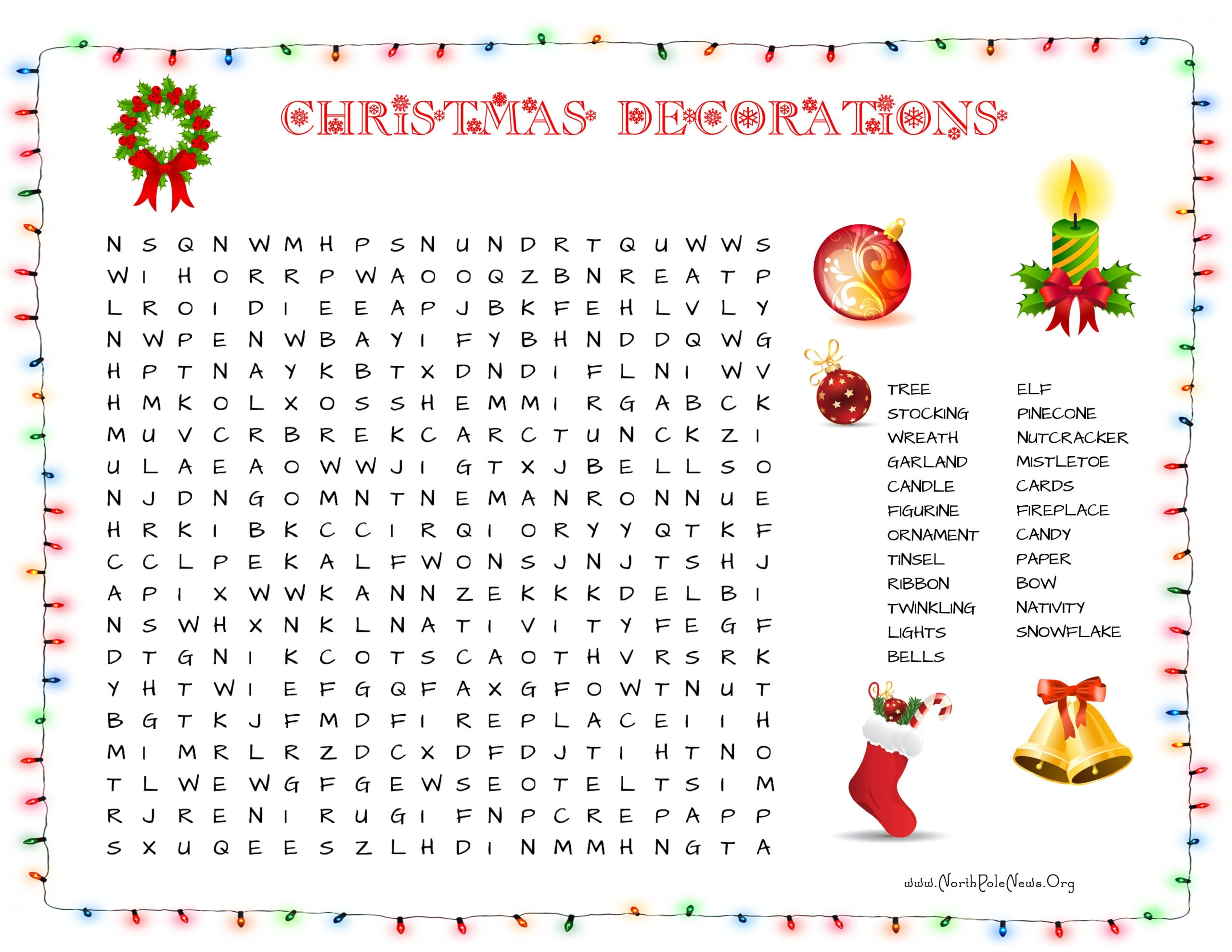 Difficult Christmas Word Search Printable Difficult Christmas Word Search Printable
