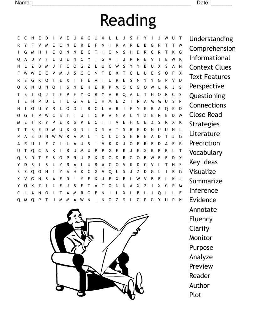 6th Grade ELA Topic Word Search WordMint