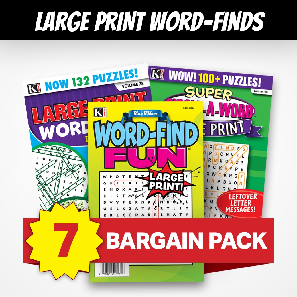 7 Large Print Word Search Magazines Kappa Puzzles 7 Large Print Word Search Magazines Kappa Puzzles