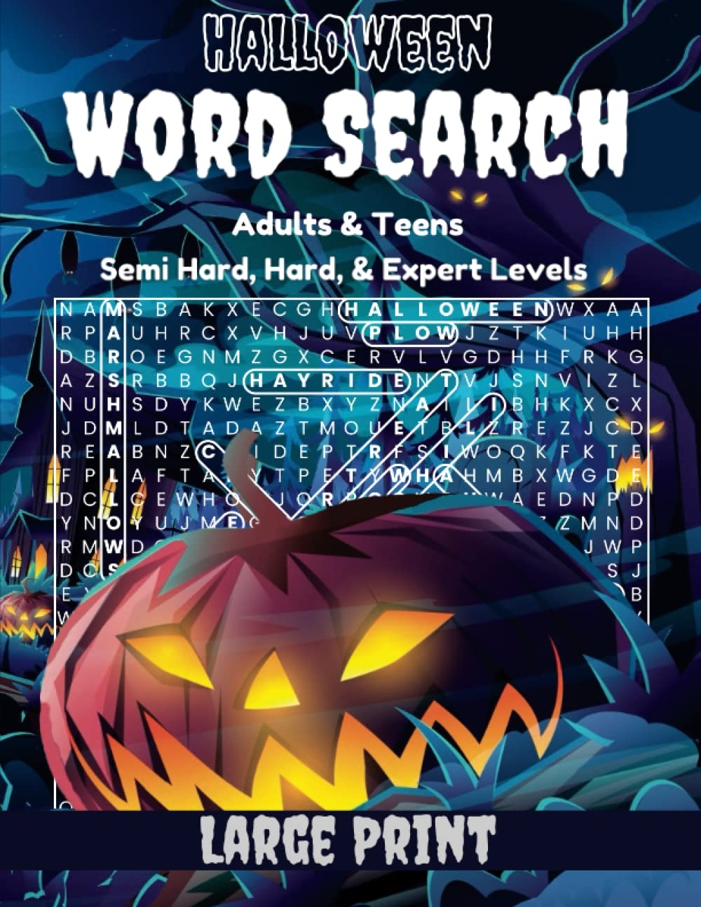 Amazon Halloween Word Search Adults Teens Semi Hard Hard Expert Halloween Word Search Puzzles And Coloring Pages Large Print Full Page Puzzles And Answers 9798752011412 Minder Journey Books
