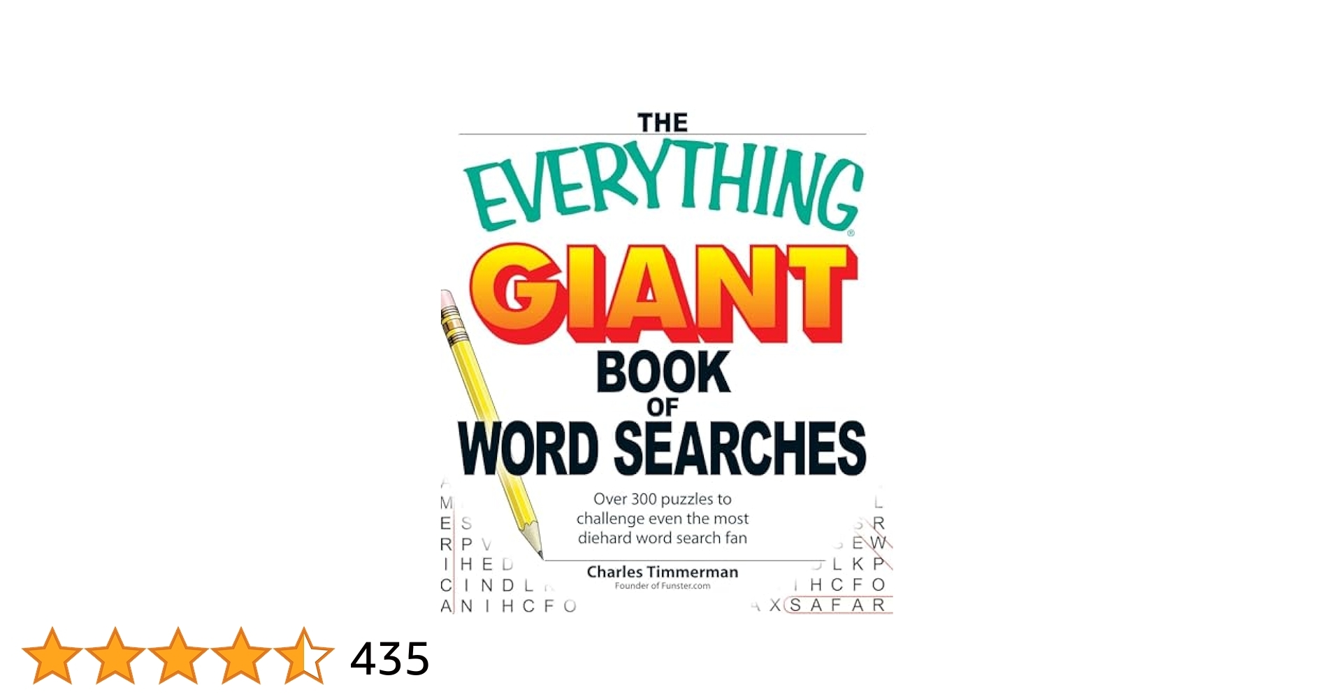 Amazon The Everything Giant Book Of Word Searches Over 300 Puzzles For Big Word Search Fans Everything Series 9781598695366 Timmerman Charles Books