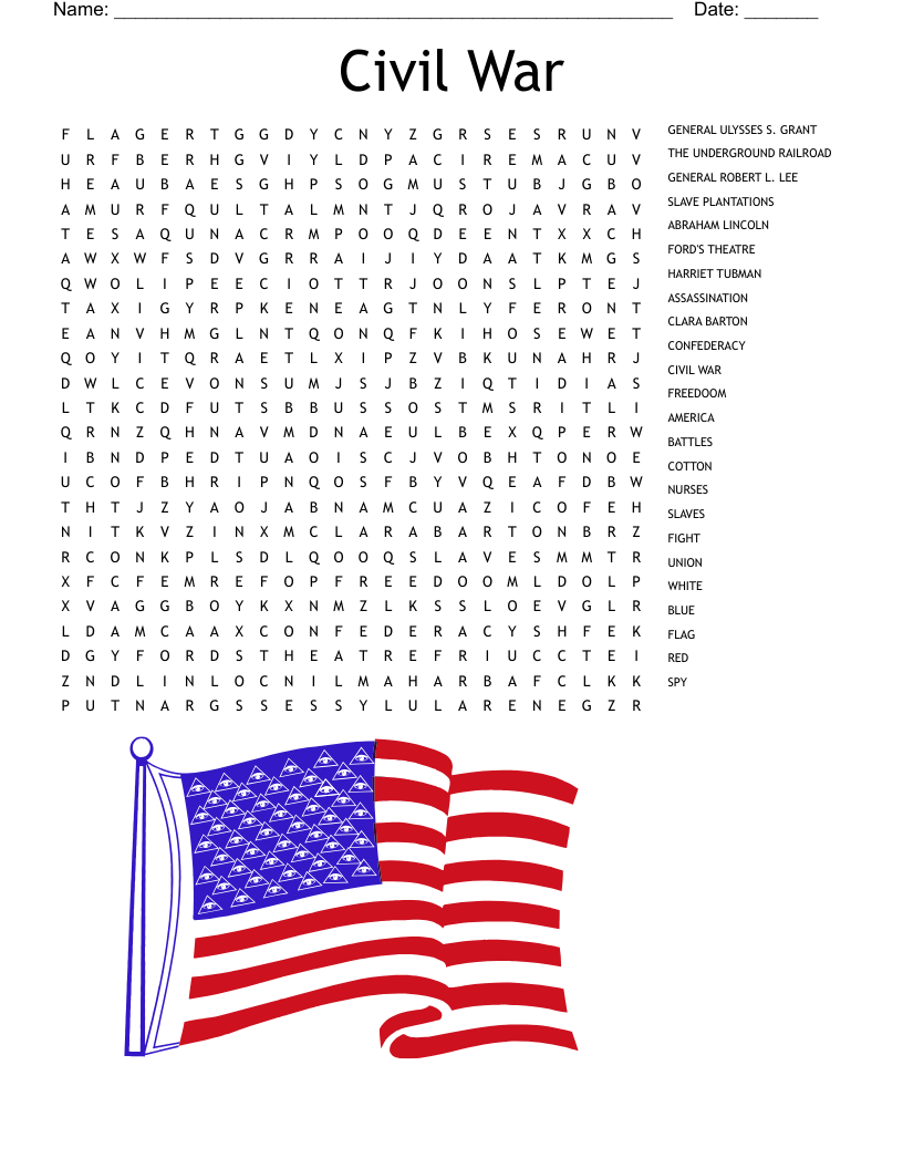 America s Flag Word Search WordMint