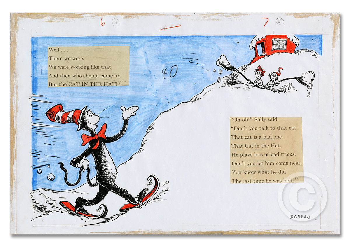 And Then Who Should Come Up But The CAT IN THE HAT The Art Of Dr Seuss Collection Published By Chaseart Companies