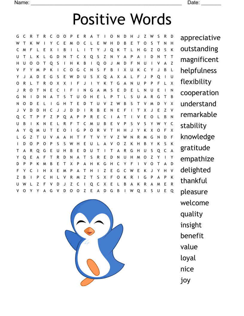 Appreciation Recognition Word Search WordMint
