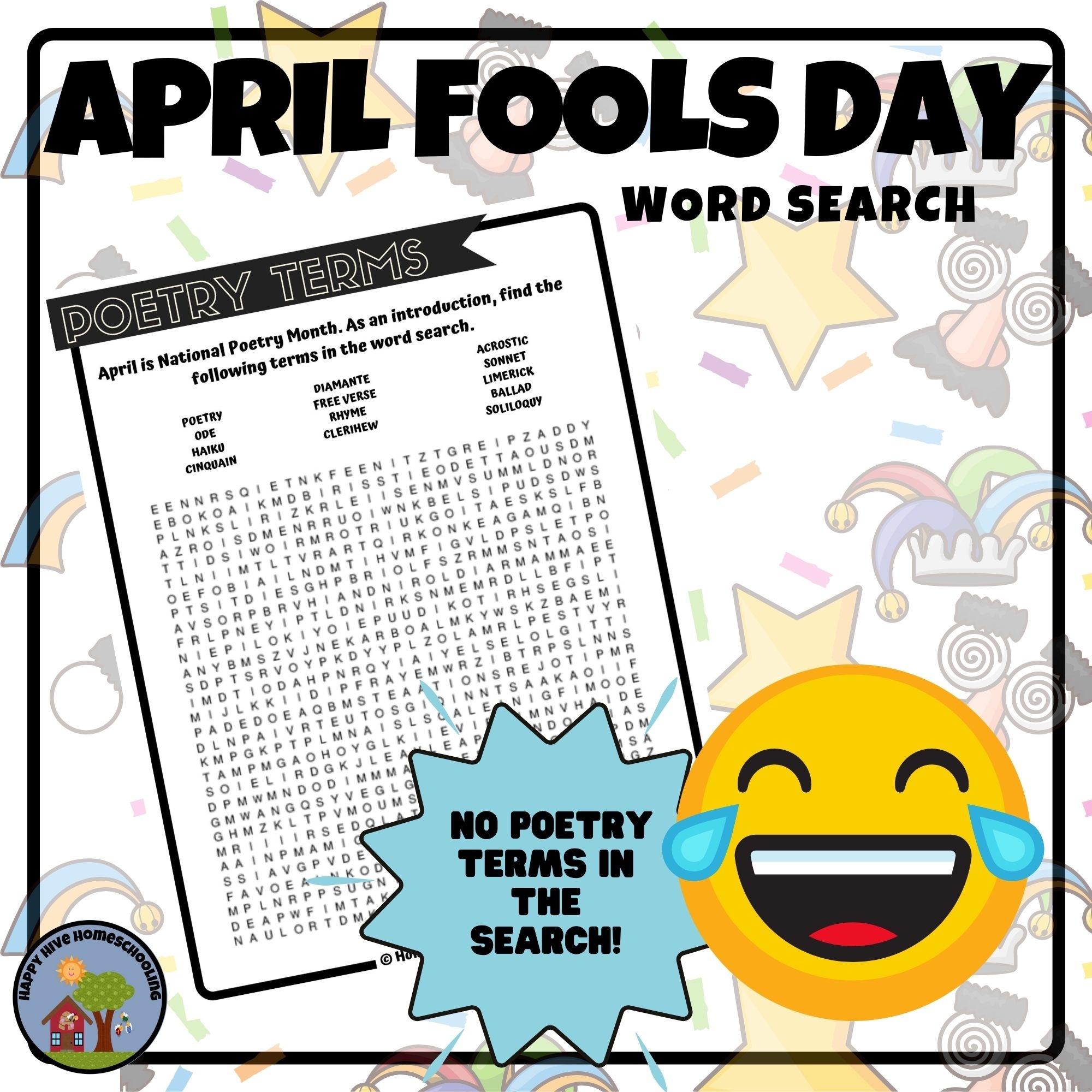 April Fools Word Search Prank