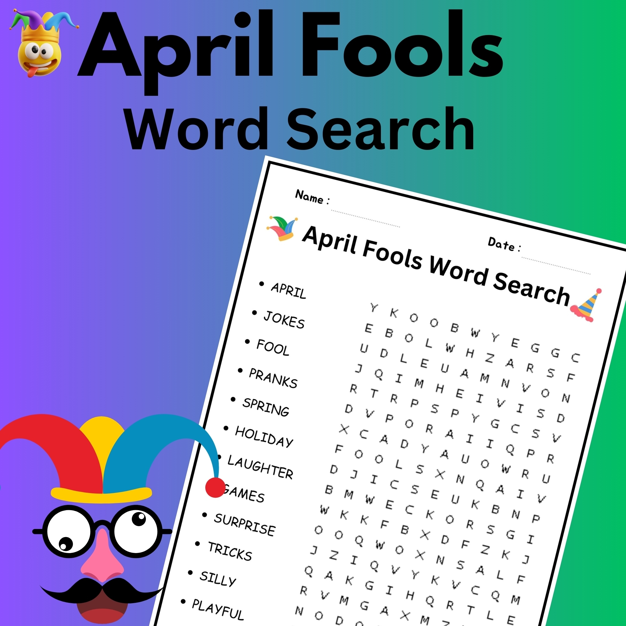 April Fools Word Search April Fools Day Activities Made By Teachers