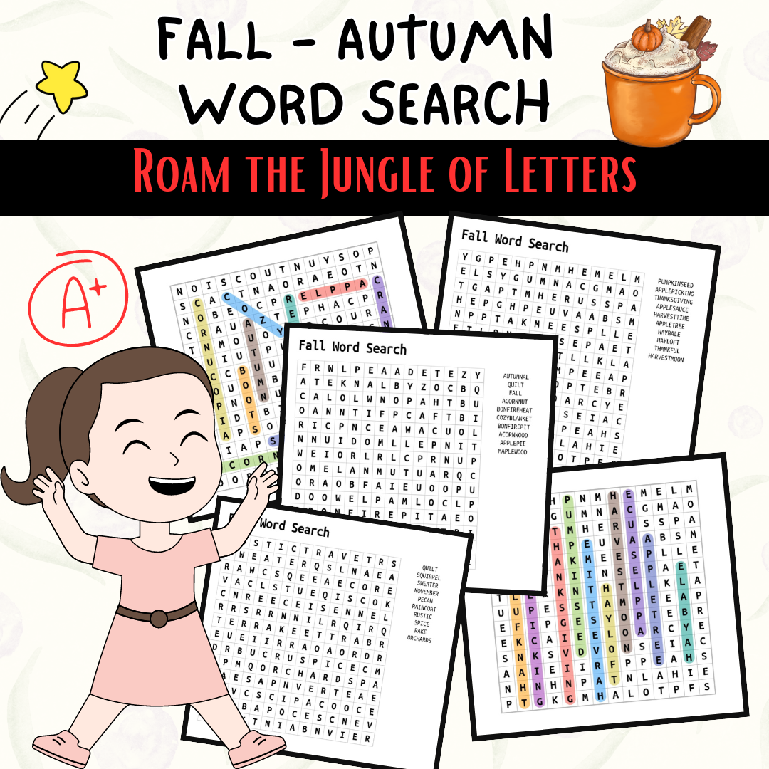 Autumn Word Search Puzzles A Great Way To Learn About The Fall Season Made By Teachers Autumn Word Search Puzzles A Great Way To Learn About The Fall Season Made By Teachers