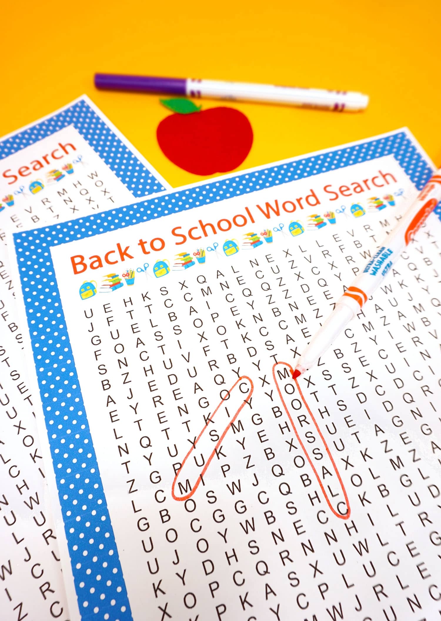 Back To School Word Search Printable Happiness Is Homemade