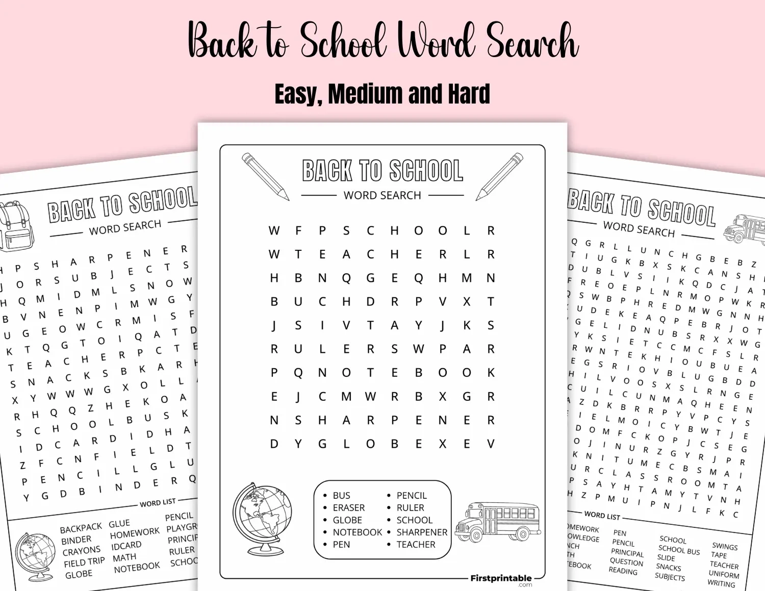 Educational Word Search Printable