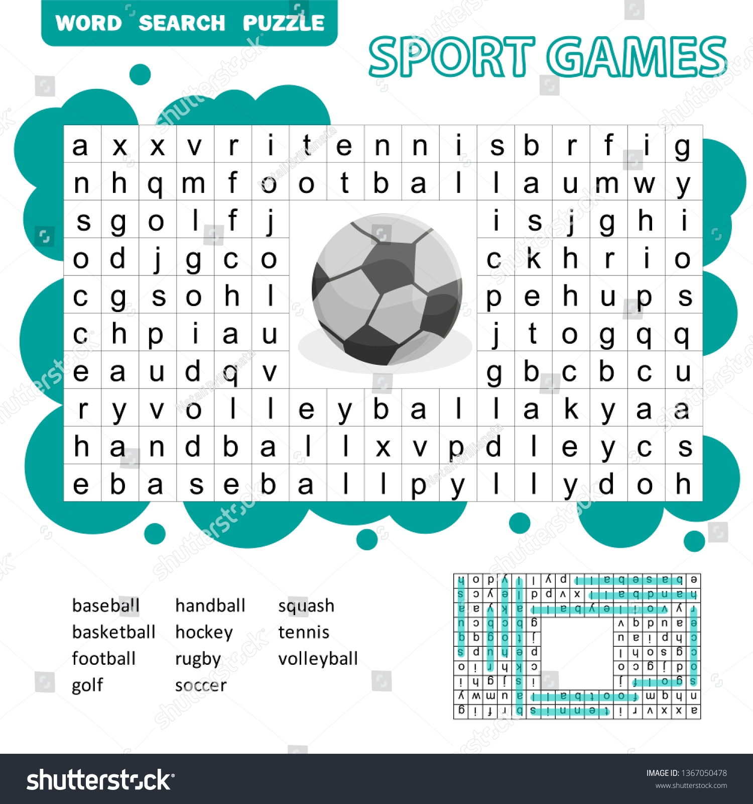 Baseball Word Radiating Search Game Baseball