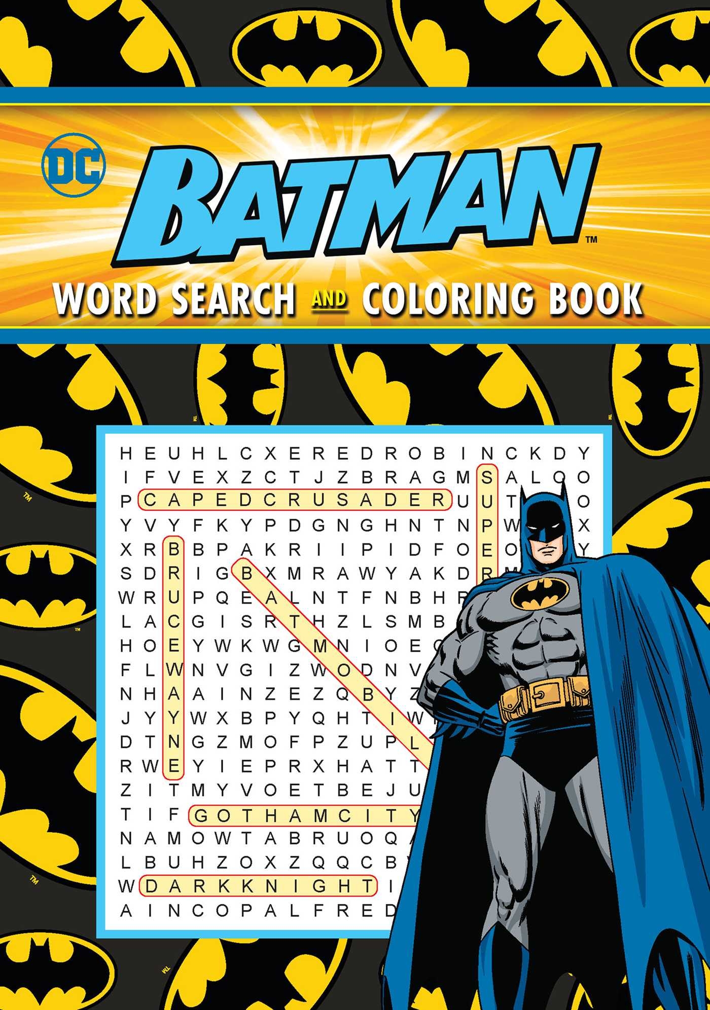 Batman Word Search And Coloring Book Book By Editors Of Thunder 