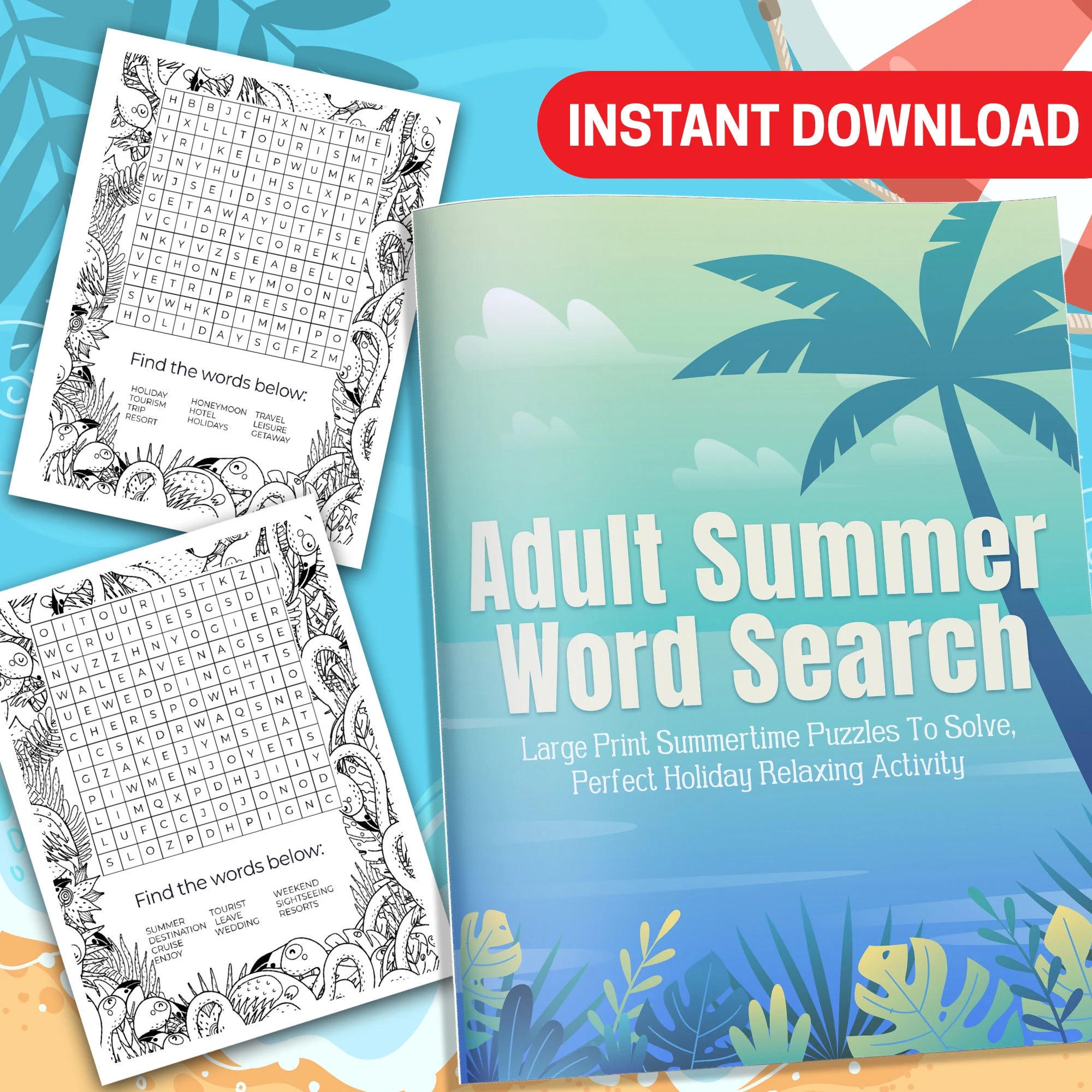 BEST VALUE Adult Summer Word Search Instant Download Large Print Summertime Puzzles To Solve Perfect Summer Holiday Relaxing Activity Etsy BEST VALUE Adult Summer Word Search Instant Download Large Print Summertime Puzzles To Solve Perfect Summer Holiday Relaxing Activity Etsy