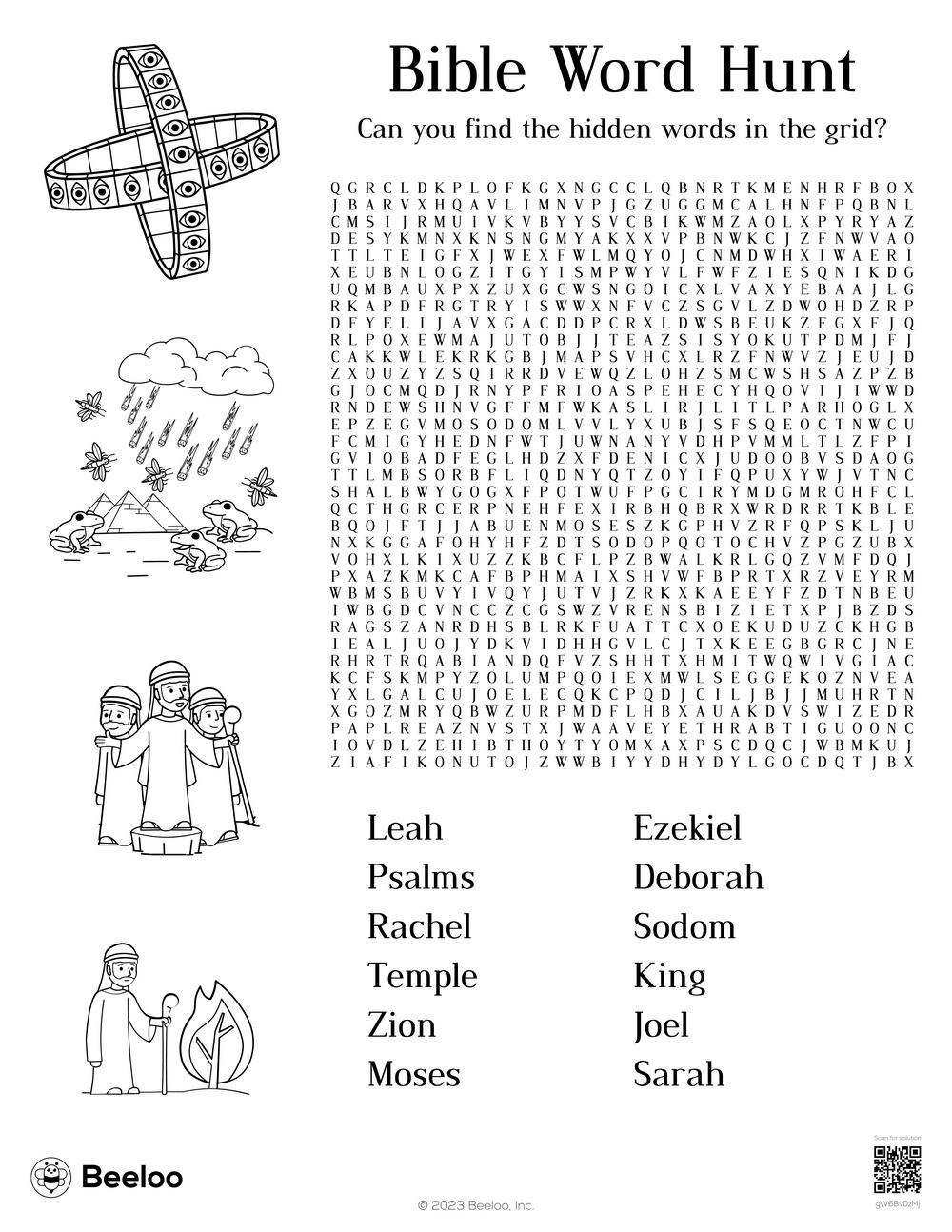 Bible Word Hunt Beeloo Printable Crafts And Activities For Kids