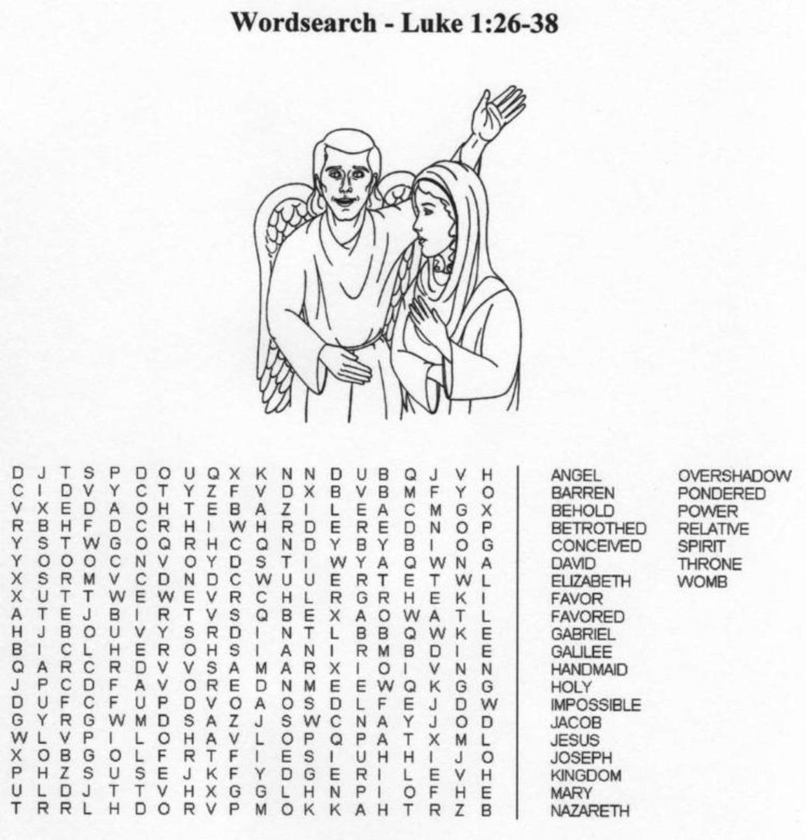 Bible Word Search Printable For Adults