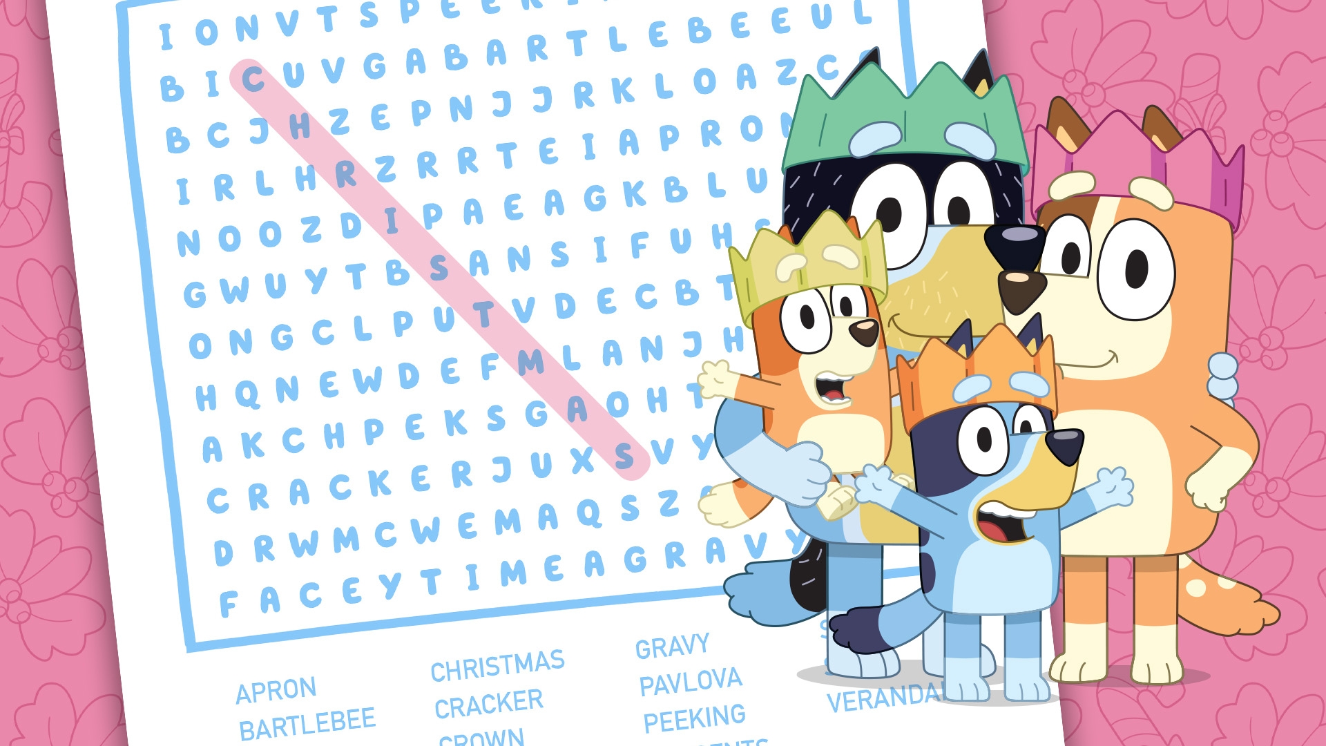 Bluey Christmas Wordsearch Bluey Official Website