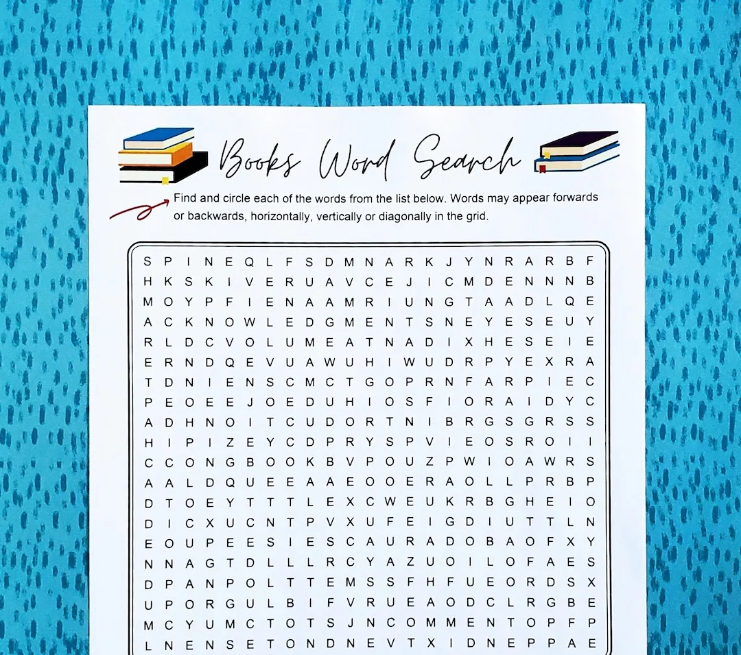 Books Printable Word Search Book Word Puzzle Party Game Brain Teaser Game Home School Classroom Home Activity Book Club Game Etsy Books Printable Word Search Book Word Puzzle Party Game Brain Teaser Game Home School Classroom Home Activity Book Club Game Etsy
