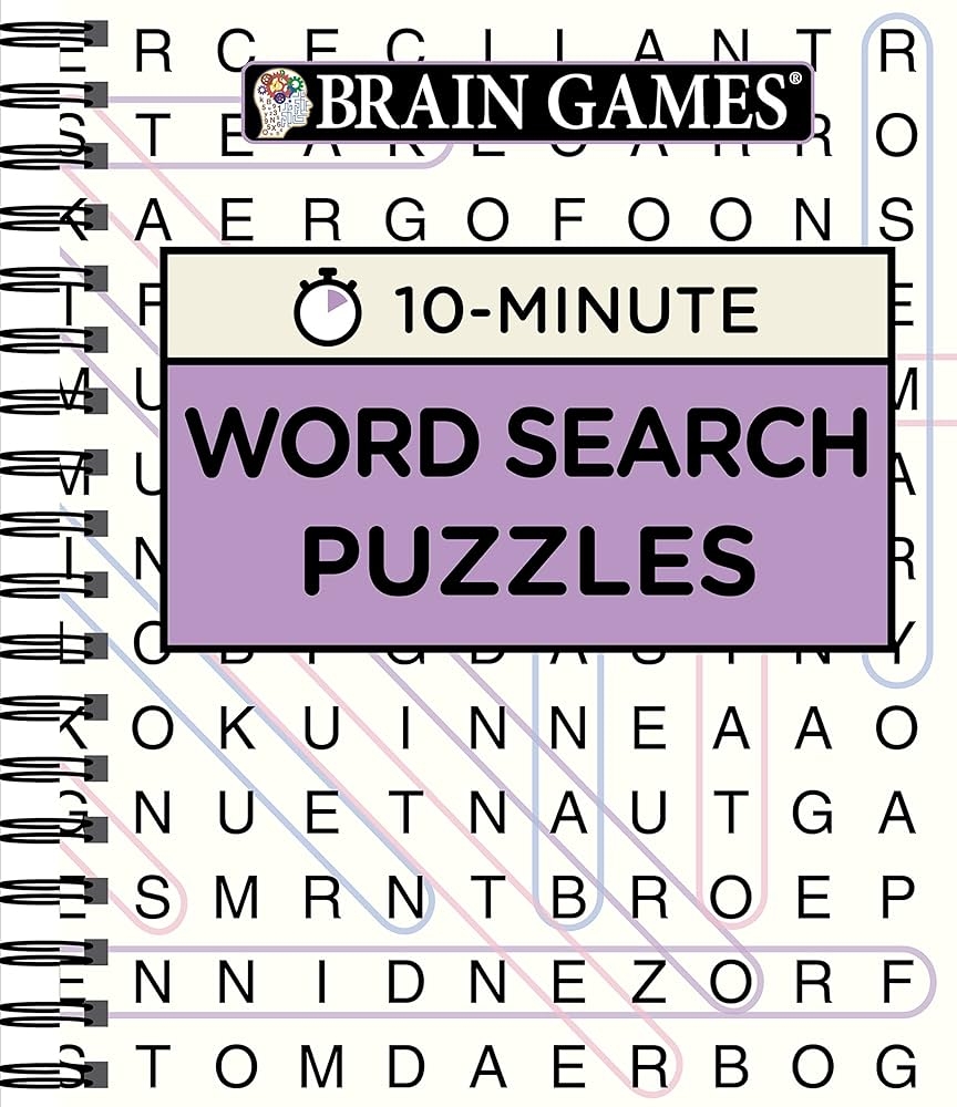 Brain Games 10 Minute Word Search Puzzles Purple Publications International Ltd Brain Games 9781640301634 Amazon Books