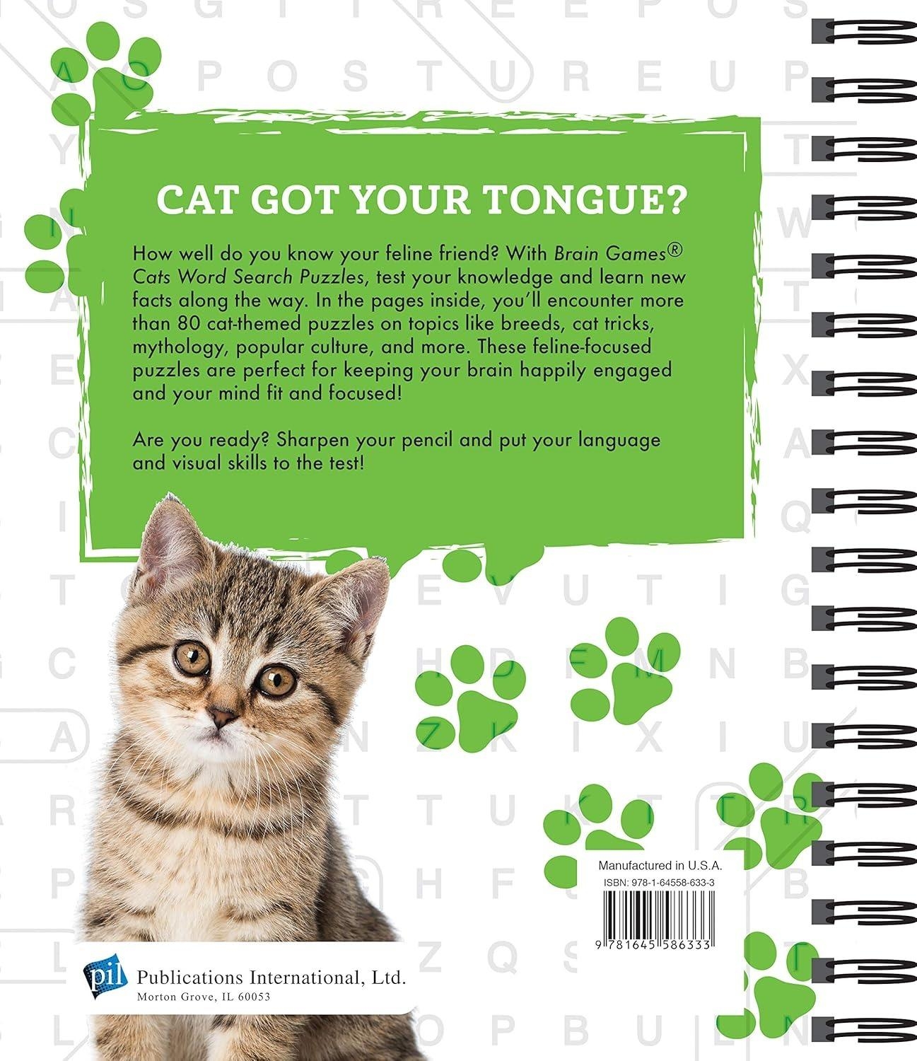 Brain Games Cats Word Search Puzzles By Gift Solutions Puzzle Warehouse