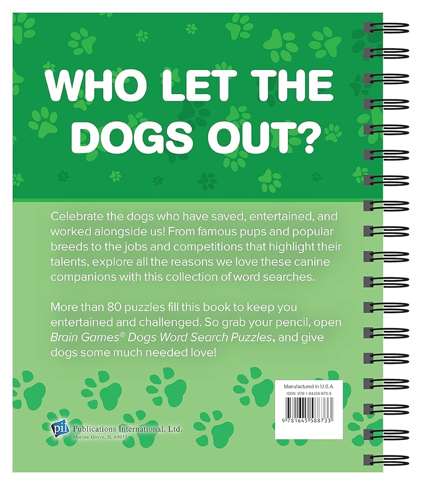Brain Games Dogs Word Search Puzzles Publications International Ltd Brain Games 9781645588733 Amazon Books