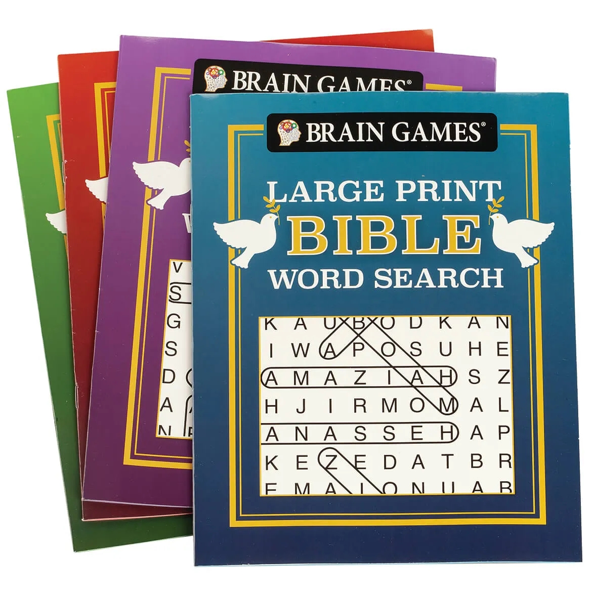 Brain Games Large Print Bible Word Search Books Set Of 4 Miles Kimball Brain Games Large Print Bible Word Search Books Set Of 4 Miles Kimball