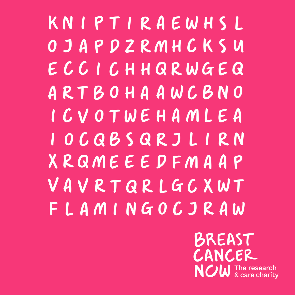Breast Cancer Now X Warm Up For Your wearitpink With This Word Search Hidden Words Care Research Flamingo Wearitpink October Coral Awareness Https t co rJ9EZUQVWb X Breast Cancer Now X Warm Up For Your wearitpink With This Word Search Hidden Words Care Research Flamingo Wearitpink October Coral Awareness Https t co rJ9EZUQVWb X