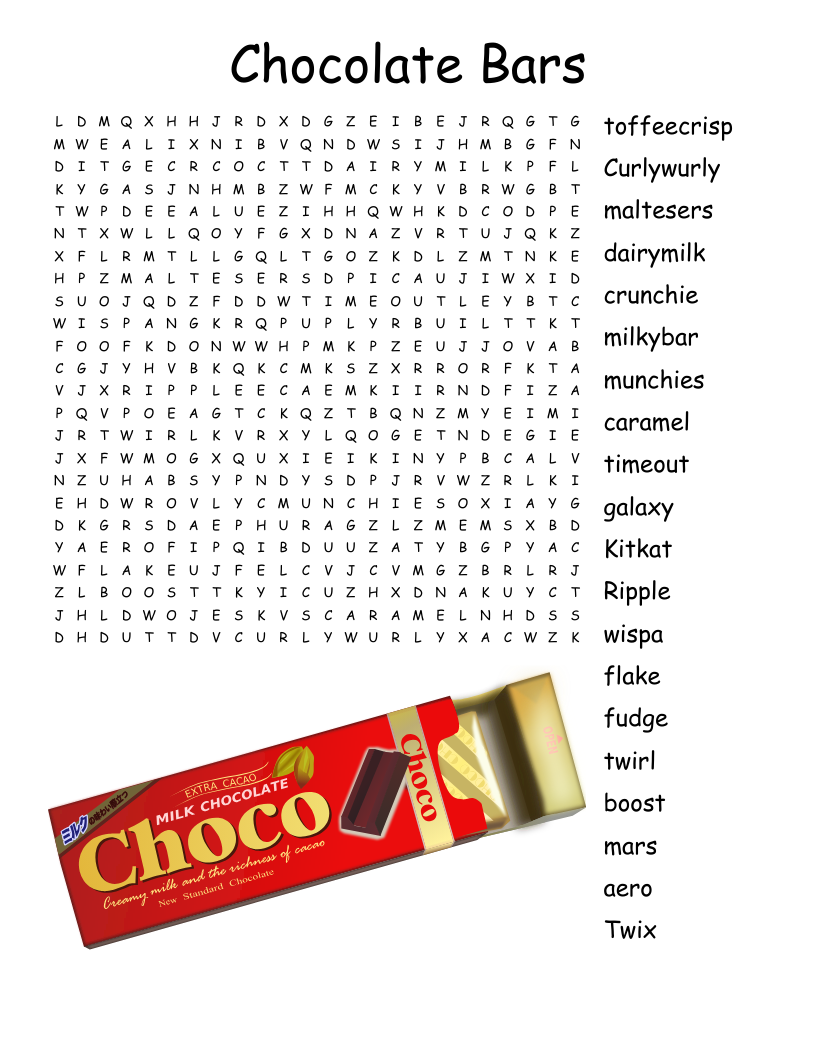 Candy Word Search WordMint