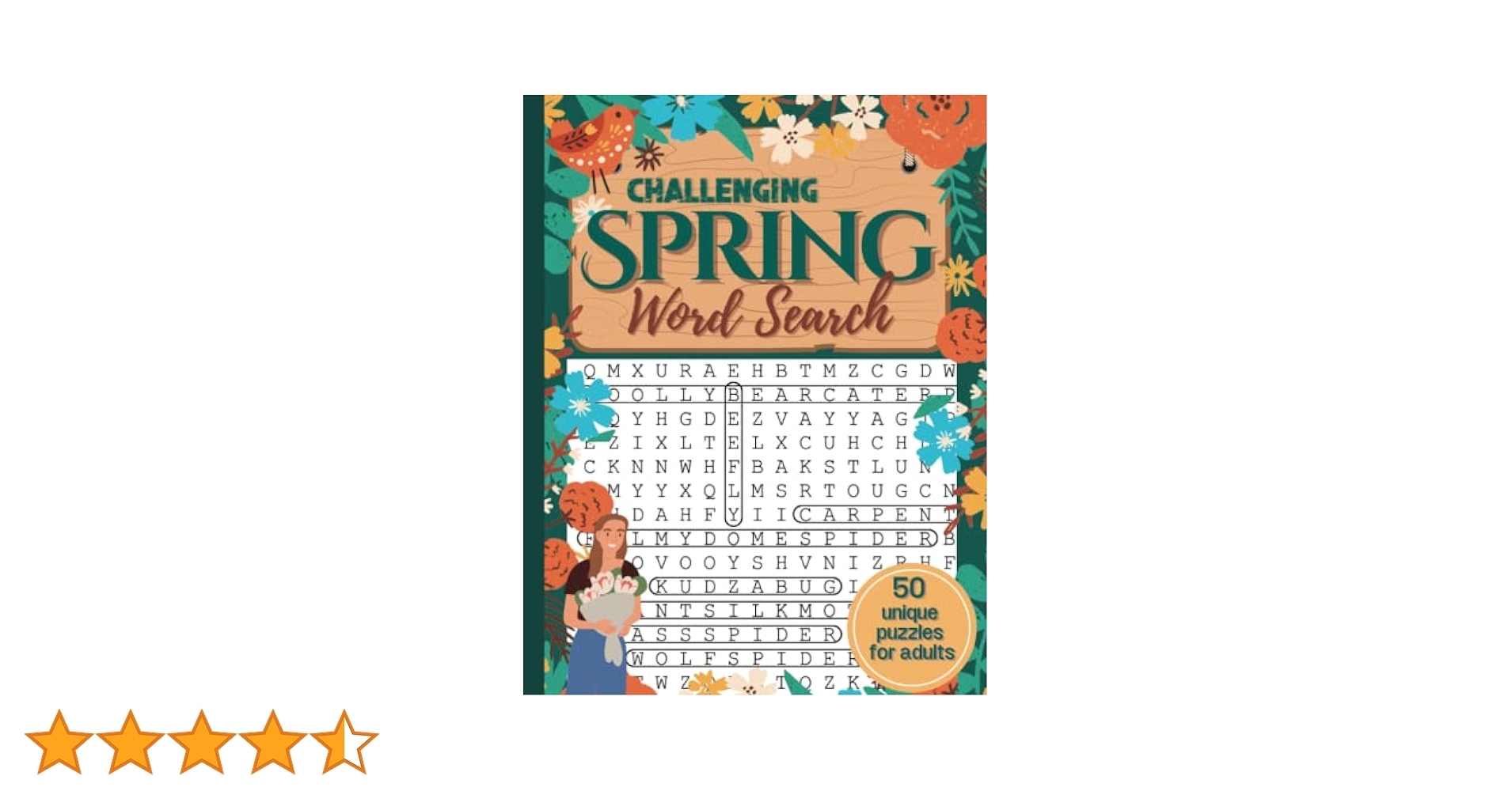 Challenging Spring Word Search Puzzle Book For Adults Spring Themed Word Find Puzzles With Facts Featuring Birds Flowers Gardening And More Kim Mariel 9798374743357 Amazon Books