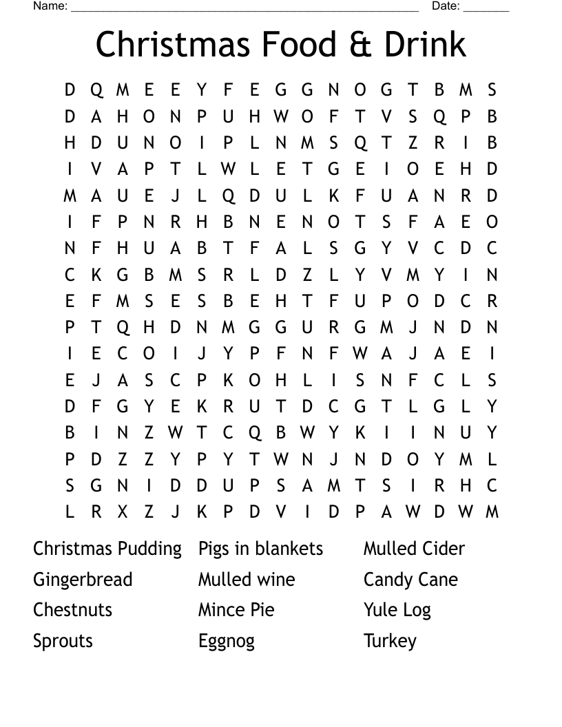 Christmas Word Searches Printable