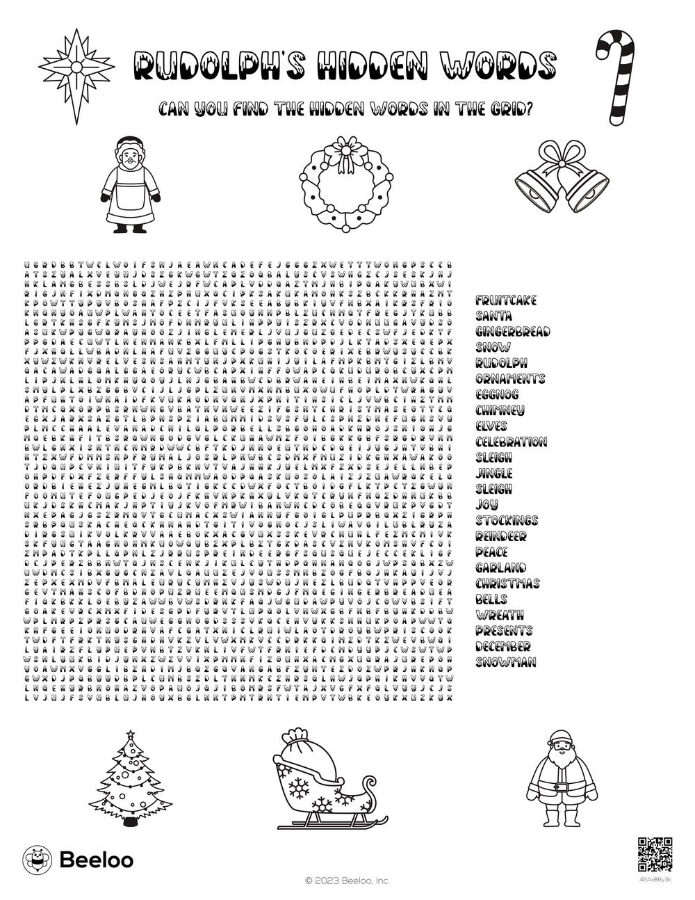 Christmas Printable Word Search