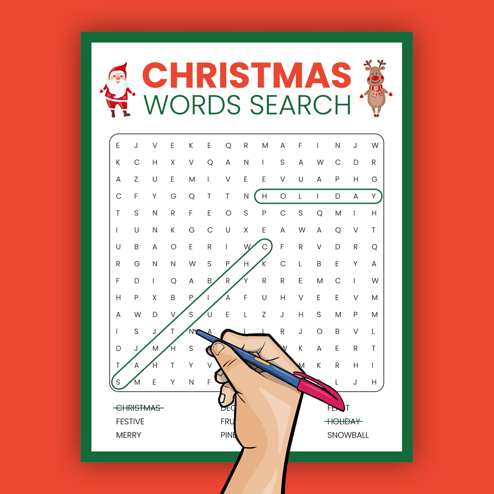 Christmas Word Search Celebrate Festive Fun With Engaging Puzzles Teaching Resources