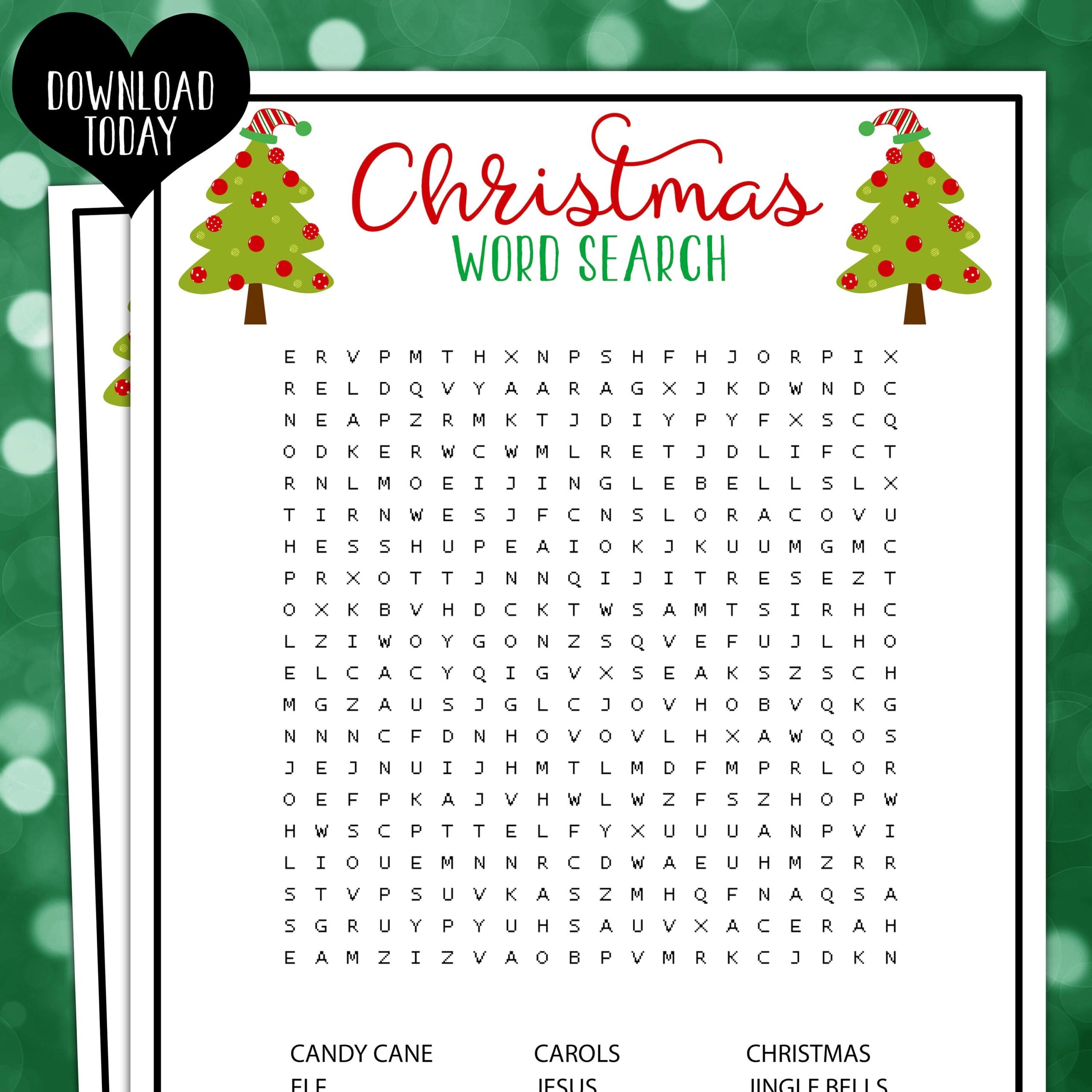 Printable Word Searches For Christmas