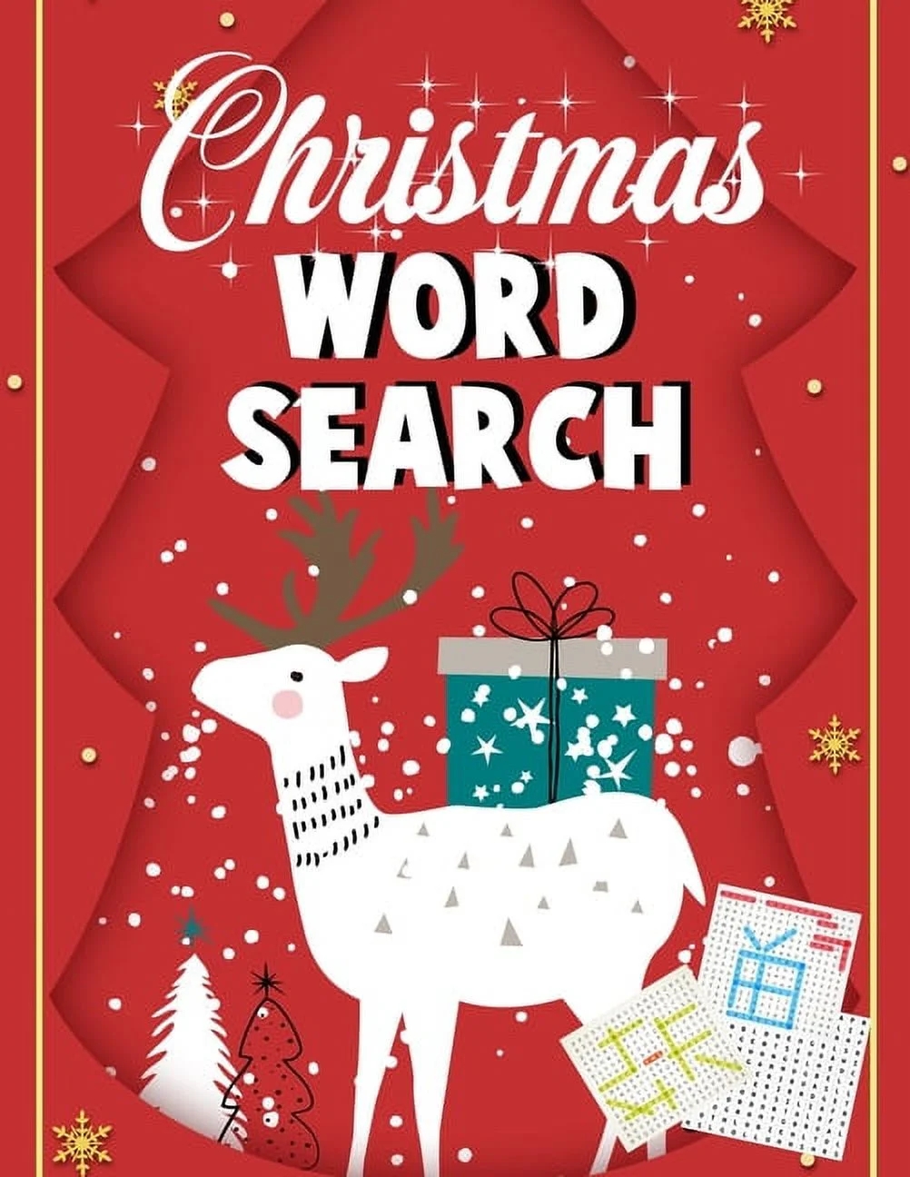 Christmas Word Search Easy Large Print Word Search Puzzle Book For Adults Kids Everyone For The 25 Days Of Christmas Walmart