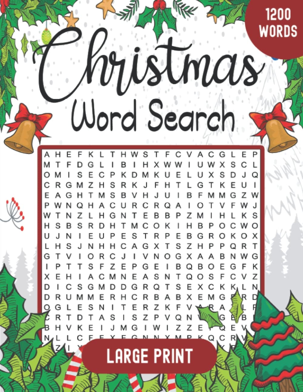 Christmas Word Search Large Print 1200 Word Search Puzzle Book For Adults Seniors Christmas Gifts For Women And Men Garraway Harvey J 9798843149413 Amazon Books