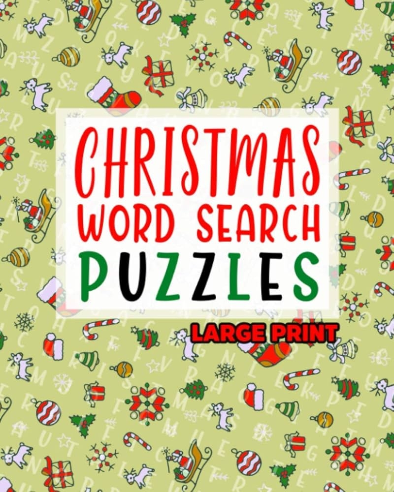 Christmas Word Search Puzzles Giant Christmas Word Search 