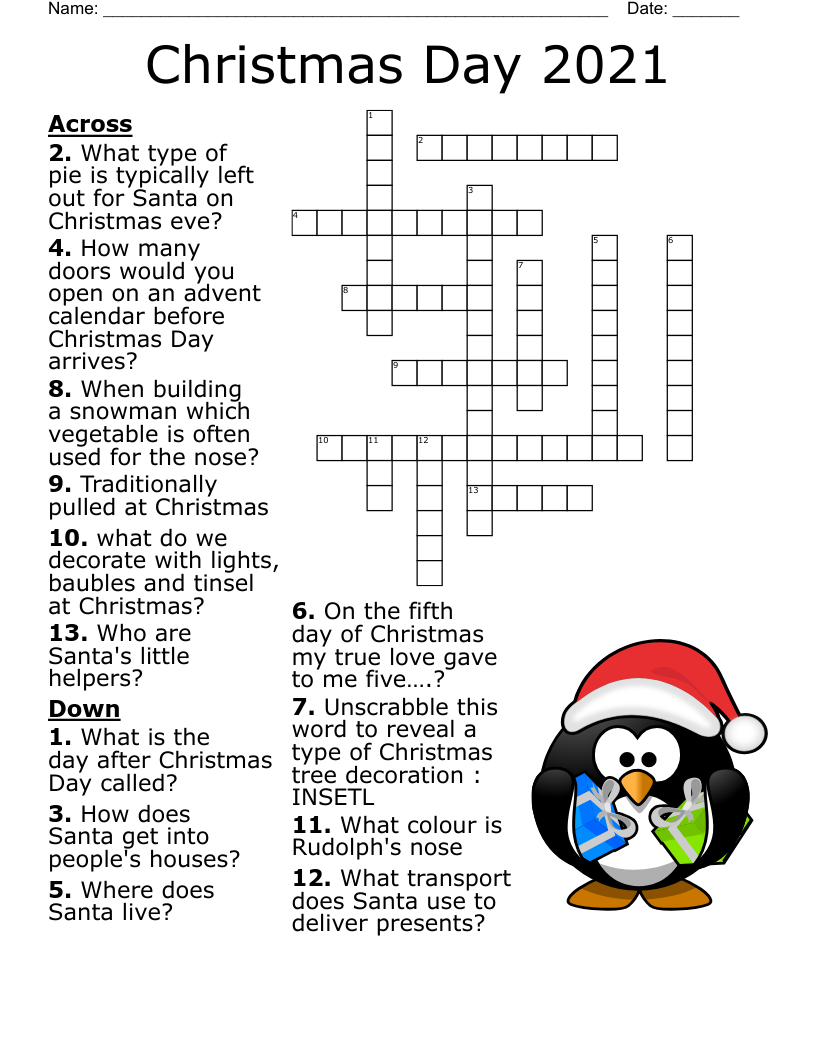 Christmas Word Search WordMint