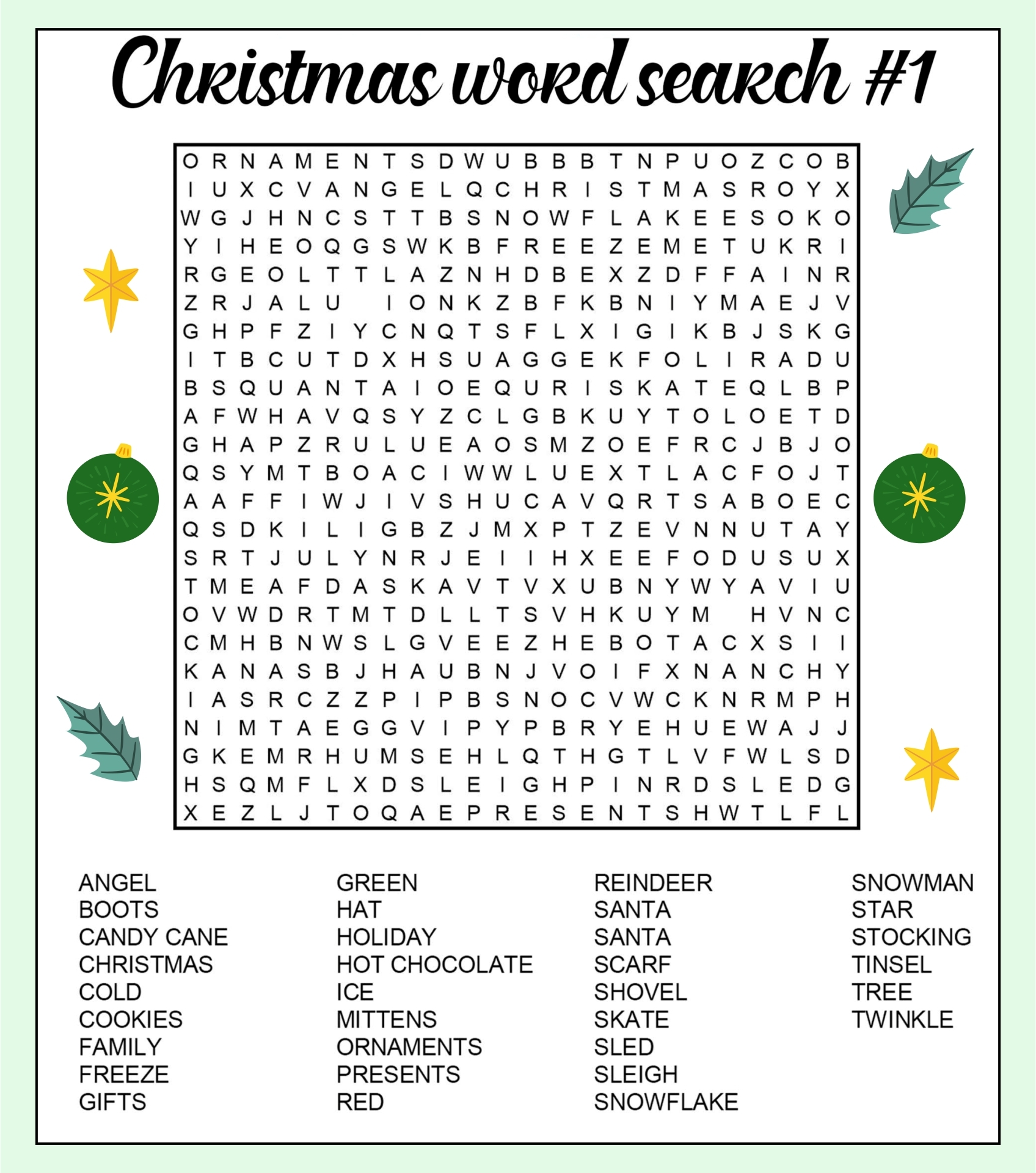 Christmas Word Searches 25 Free Printables Printabulls Christmas Word Searches 25 Free Printables Printabulls