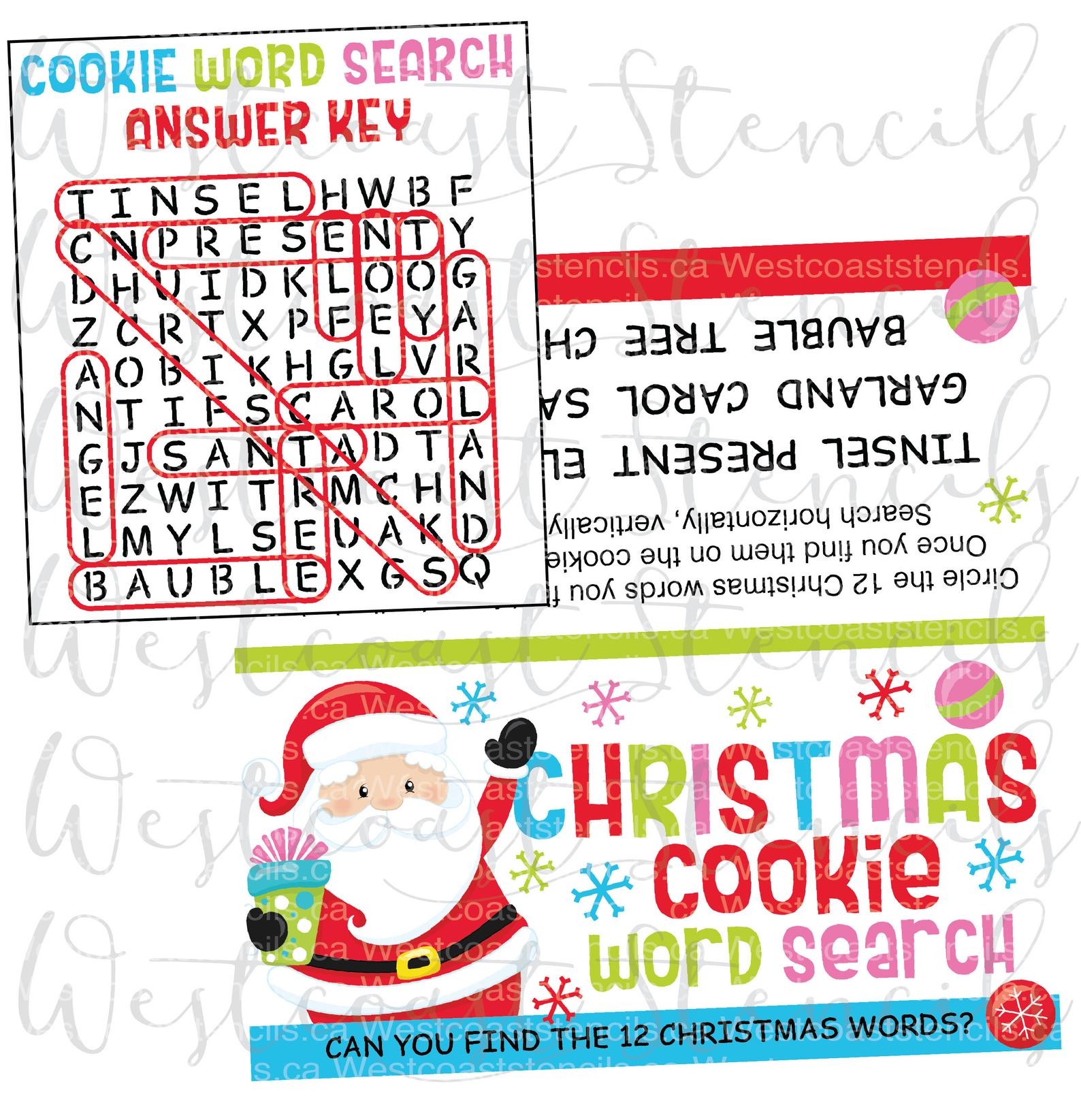 Word Search Christmas Printable Pdf